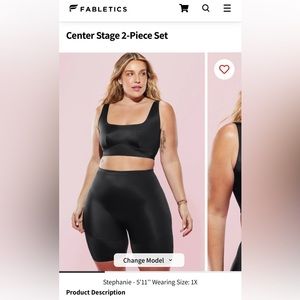 Yitty 2 piece biker short and bra set